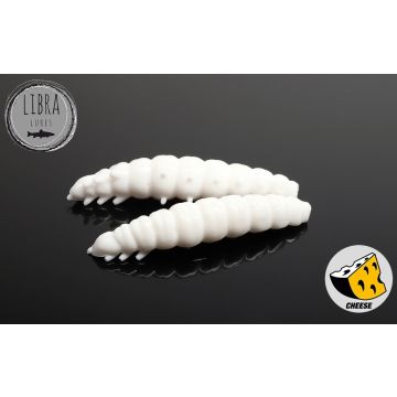 Naluca Libra Lures Larva Cheese, Culoare 001, 3cm, 15buc/borcan