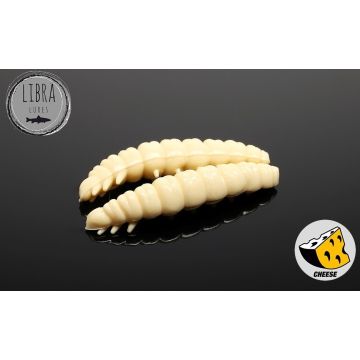 Naluca Libra Lures Larva Cheese, Culoare 005, 3.5cm, 12buc/borcan