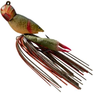 Naluca Live Target Hollow Crawfish Jig, Brown/Red, 4.5cm, 14g