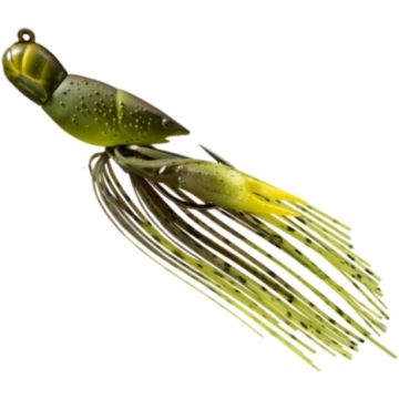 Naluca Live Target Hollow Crawfish Jig, Green/Chartreuse, 4.5cm, 14g