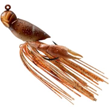 Naluca Live Target Hollow Crawfish Jig, Natural/Brown, 4.5cm, 14g