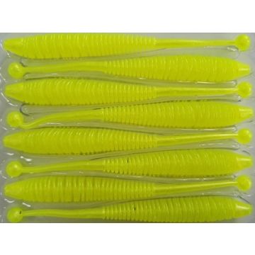 Naluca Rapture Evoke Worm, Neon Yellow, 6cm, 12buc/plic
