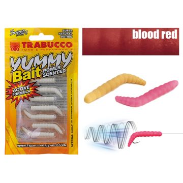 Naluca Trabucco Yummy Bait Brucone Blood Red 3cm, 8 buc/plic