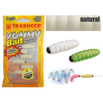 Naluca Trabucco Yummy Bait Camola Natural 1.5cm, 8 buc/plic