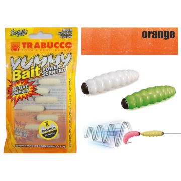 Naluca Trabucco Yummy Bait Camola Orange 1.5cm, 8 buc/plic