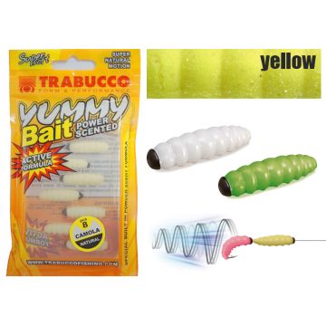 Naluca Trabucco Yummy Bait Camola Yellow 1.5cm, 8 buc/plic