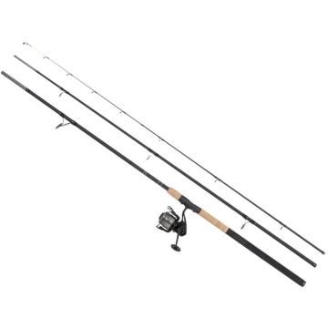 Set Zebco Target Fish Heavy Feeder Combo, Lanseta 3.90m, 150g, 3+2buc + Mulineta 5000 + Fir