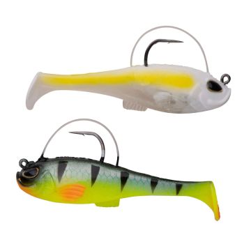 Shad Berkley PowerBait Agent E, HD Chartreuse Shad + Firetiger, 8cm, 18g, 2buc/blister