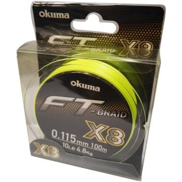 Fir Textil Okuma FT Braid X8, Yellow, 100m