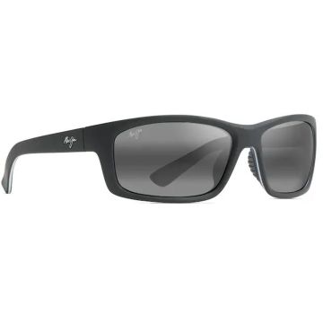 Ochelari de Soare Polarizati Maui Jim Kanaio Coast, Neutral Grey, Matte Soft Black with White and Blue