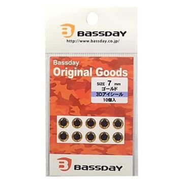 Ochi Artificiali Bassday Lure 3D Eye Seal, Gold