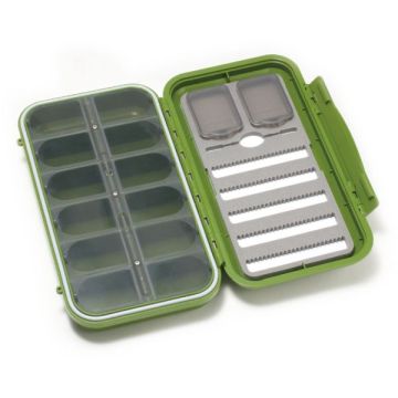 Cutie Accesorii C&F Design Large 5-Row WP Case w 12 Comp, Olive