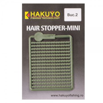 Opritoare Boilies Hakuyo Hair Stopper Mini, Verde, 2buc/plic