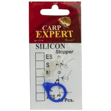 Opritoare Carp Expert Silicon, Transparent, 15buc/plic