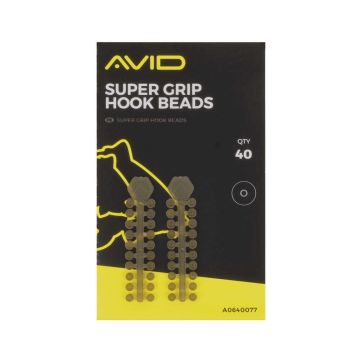 Opritoare de Carlig Avid Carp Super Grip Hook Beads, 40buc/plic