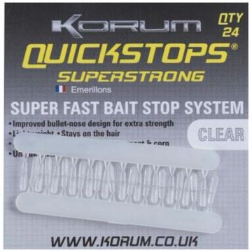 Opritoare Korum Quick Stops Superstrong 24buc/plic