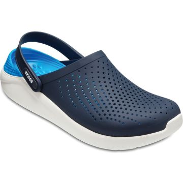 Papuci Crocs LiteRide Relaxed, Navy/White