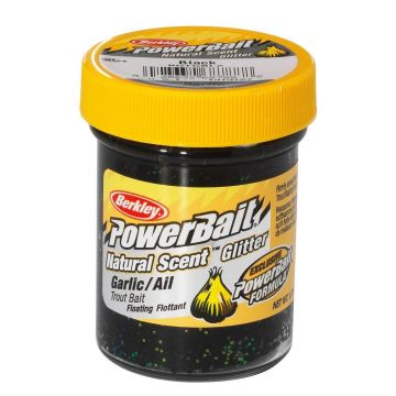 Pasta Flotanta Berkley PowerBait Natural Glitter Trout Bait, Black
