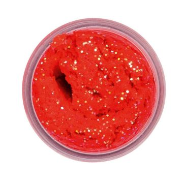 Pasta PowerBait Sinking Glitter Trout Bait, Salmon Egg Red, 65g