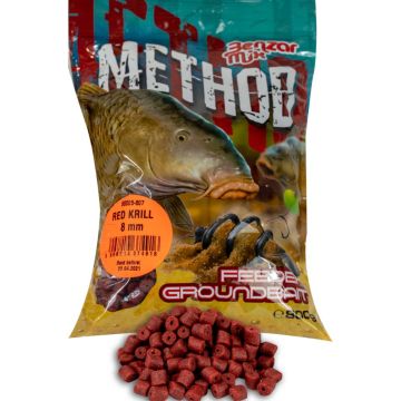 Pelete Benzar Mix Method Pellet, Red Krill, 800g/punga