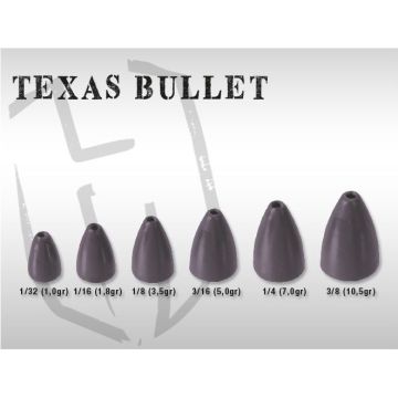 Plumb Colmic Herakles Texas Bullet, Matt Grey
