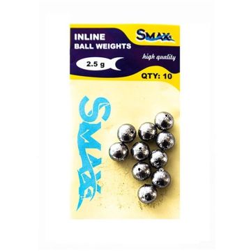 Plumb Inline Smax Ball Weights, 10buc/plic