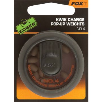 Plumbi Fox Kwik Change Pop-Up Weights, No.4, 10buc/blister