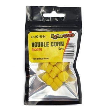 Porumb Artificial Flotant din Silicon Extra Carp Double Corn, 10buc/blister