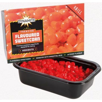Porumb pentru Carlig Dynamite Baits Frenzied Flavoured Sweetcorn, 200g/caserola