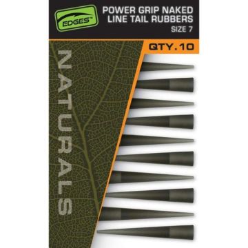 Conuri Fox Edges Clips Pierdut  Naturals Power Grip Naked Line Tail Rubbers Nr.7, 10buc/plic