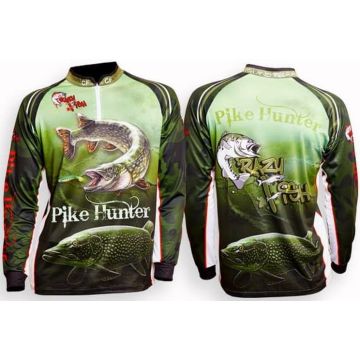 Bluza Crazy Fish Sleeve Fishing Shirt Pike Hunter Camo
