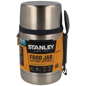 Recipient Termoizolant Stanley Adventure Vaccum Food Jar with Spork, Steel, 0.53 Litri