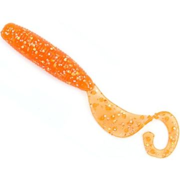 Grub Reins Fat G-Tail Grub, Chika Chika Orange, 7.5cm, 12buc/plic