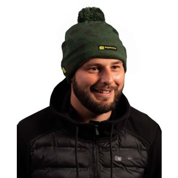 Caciula RidgeMonkey APEarel Bobble Beanie Hat, Green