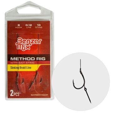 Rig-uri Benzar Method Feeder Bait Sting Braided, 2buc/plic