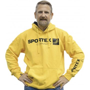 Hanorac Sportex Hoodie, Yellow/Black