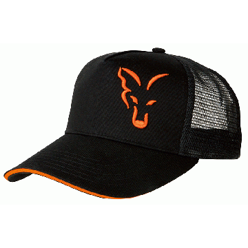 Sapca Fox Trucker Cap, Black/Orange
