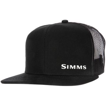 Sapca Simms CX Flat Brim Cap, Black
