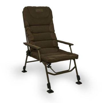 Scaun Avid Carp Benchmark Level Tech Hi-Back Recliner Chair, 115x42x55cm