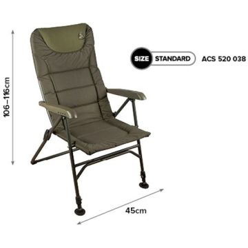 Scaun Carp Spirit Blax Relax Standard Chair, 45x106-116cm