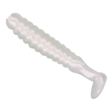 Grub Slider Fishing 1.5" Crappie Grub, Pearl, 3.8cm, 15buc/plic