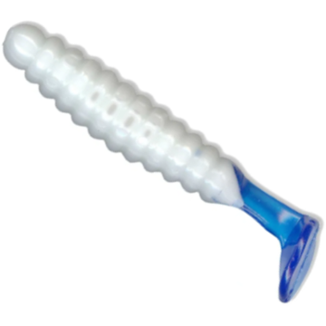 Grub Slider Fishing 1.5" Crappie Grub, White, 3.8cm, 15buc/plic