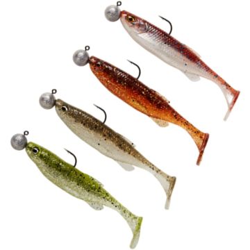 Set 2 Shad Fat Minnow Tail RTF Sinking Clearwater 7.5cm/5g 4buc/plic