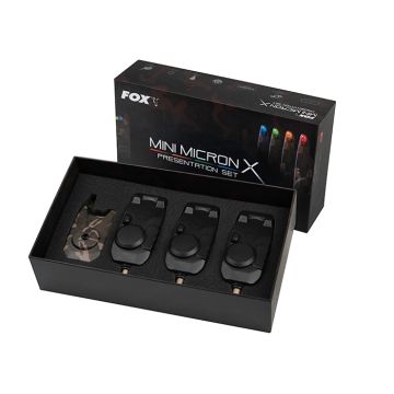 Set Avertizoare + Statie Fox Mini Micron X Limited Edition Camo, 3+1
