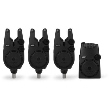 Set Avid Carp VTX 3+1 Bite Alarm, Avertizoare + Statie