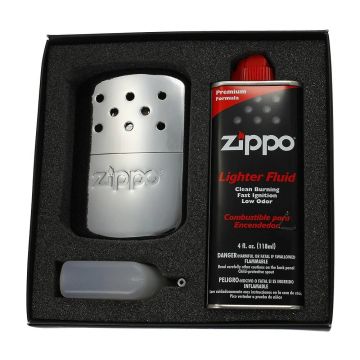 Set Cadou Incalzitor Maini Zippo Deluxe Hand Warmer + Benzina, 10x7x1cm