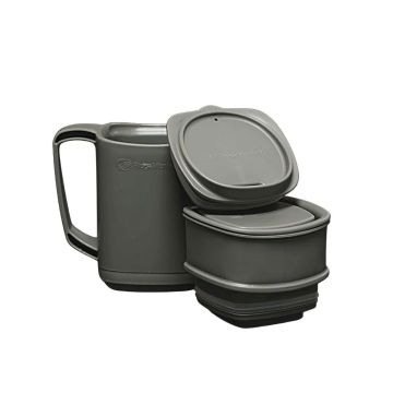 Set CafeaCeai Ridgemonkey Thermo Mug Dlx Brew Set, Gunmetal Grey, 400ml