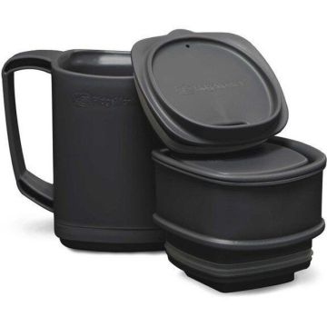 Set CafeaCeai Ridgemonkey Thermo Mug Dlx Brew Set, Gunmetal Grey, 400ml