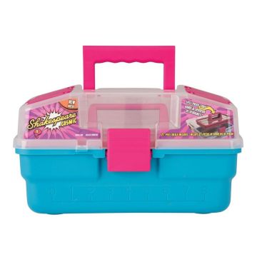 Set Spinning Valigeta pentru Copii Skakespeare Cosmic Tackle Box, Pink, 18.5x32x18cm