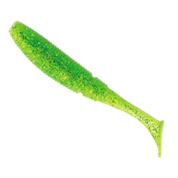 Shad Sakura Slit Shad Evo, Ghost Lime Chart, 5cm, 8buc/plic